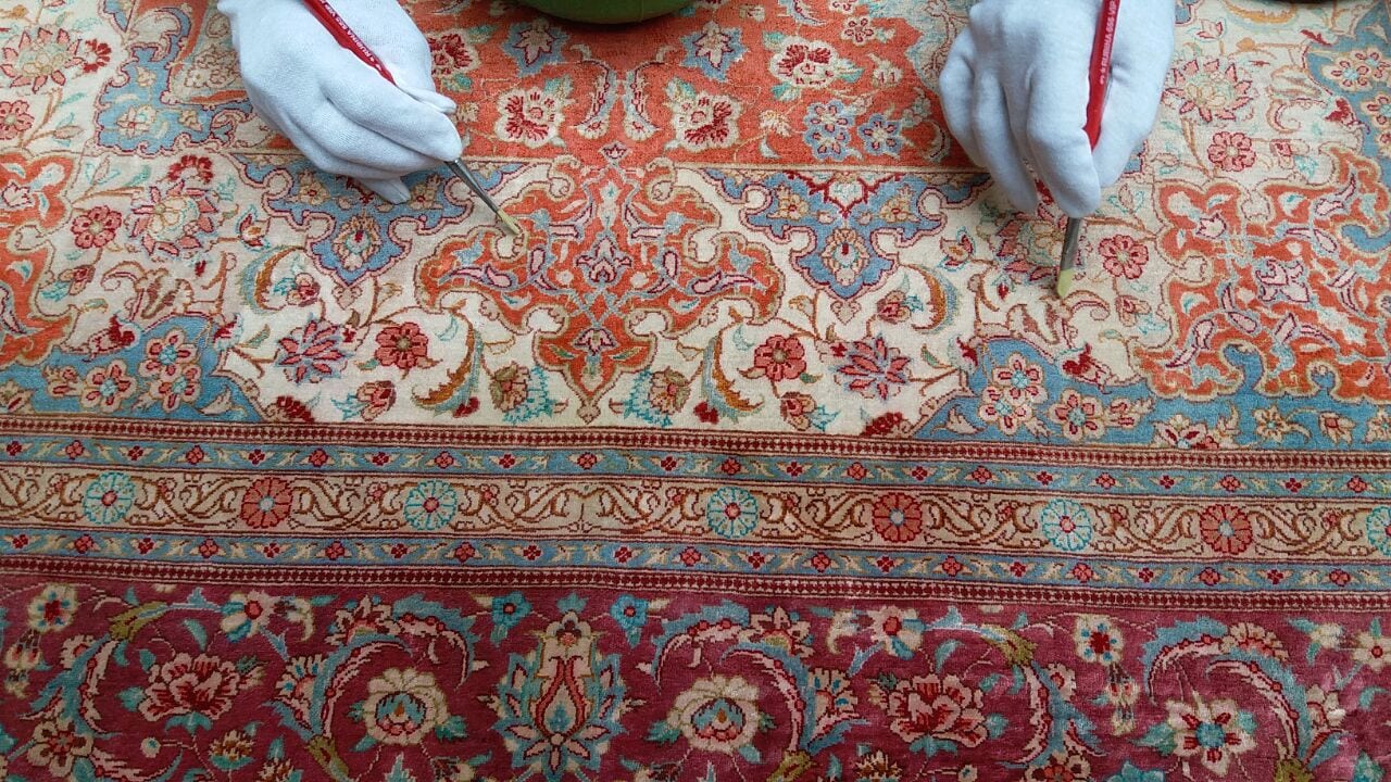 رنگ برداری فرش چیست ؟